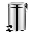 Відро для сміття кругле Zerix Solo-TC0107 SS Color 7 л колір неіржавка сталь (ZX5899), фото 6