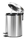Відро для сміття кругле Zerix Solo-TC0107 SS Color 7 л колір неіржавка сталь (ZX5899), фото 7