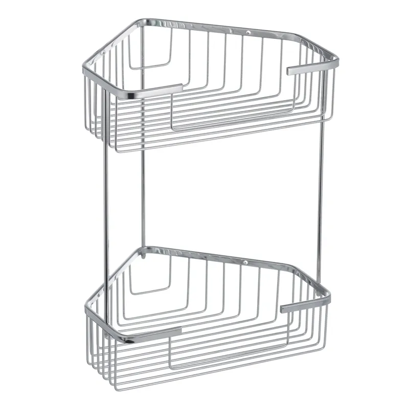 Кутова полиця у ванну 2-ярусна Zerix LR335-1 (LL1452), фото 1