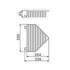 Полиця кутова решітка Haiba HB335 (HB0495), фото 2