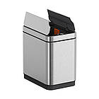 Відро для сміття сенсорне прямокутне Koer TC-020112-02 12 л колір неіржавка сталь (KR5582), фото 2