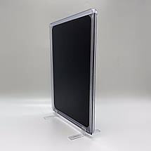 Менюхолдер А4 з крейдяною табличкою, Менюхолдер крейдяний на ніжках під кутом 90 градусів (1358), фото 4