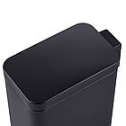 Відро для сміття з плавним закриванням прямокутне Mixxus Premium Quadro-TC0105 Black 5 л колір чорний, фото 2