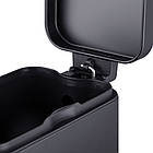 Відро для сміття з плавним закриванням прямокутне Mixxus Premium Quadro-TC0105 Black 5 л колір чорний, фото 3
