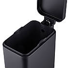 Відро для сміття з плавним закриванням прямокутне Mixxus Premium Quadro-TC0105 Black 5 л колір чорний, фото 8
