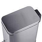 Відро для сміття з плавним закриванням прямокутне Mixxus Premium Quadro-TC0105 SS Color 5 л колір неірж, фото 3