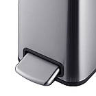 Відро для сміття з плавним закриванням прямокутне Mixxus Premium Quadro-TC0105 SS Color 5 л колір неірж, фото 9