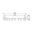 Планка з 6 гачками 415 мм Haiba HB1915-6 (HB0726), фото 2