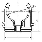 Кріплення для PPR труби 40 Koer K0077.PRO (KP0092), фото 3
