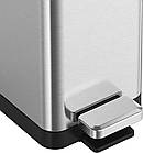 Відро для сміття з плавним закриванням прямокутне Koer TC-010206-02 6 л колір неіржавка сталь (KR5594), фото 10