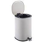Відро для сміття з плавним закриванням овальне Zerix Prime-TC0105 White 5 л колір білий (ZX5901), фото 3