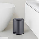 Відро для сміття з плавним закриванням овальне Mixxus Premium Olivary-TC0105 Graphite 5 л колір графіт, фото 2