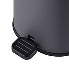 Відро для сміття з плавним закриванням овальне Mixxus Premium Olivary-TC0105 Graphite 5 л колір графіт, фото 8