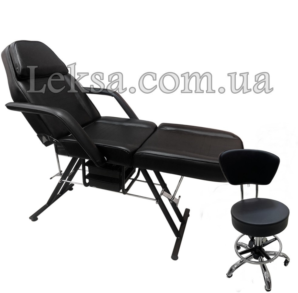 КУШЕТКА КОСМЕТОЛОГІЧНА 202 + СТІЛЬЧИК зі СПИНКОЮ 591, фото 1