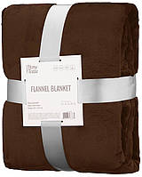 Плед Ardesto Flannel 200x220 см Полиэстер 240 г/м² Цвет Коричневый, Плед фланелевый 200х220 Коричневый