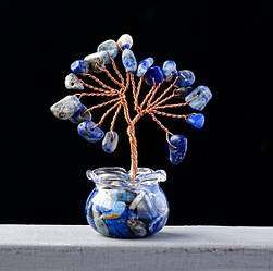 Дерево щастя в баночці Лазурит