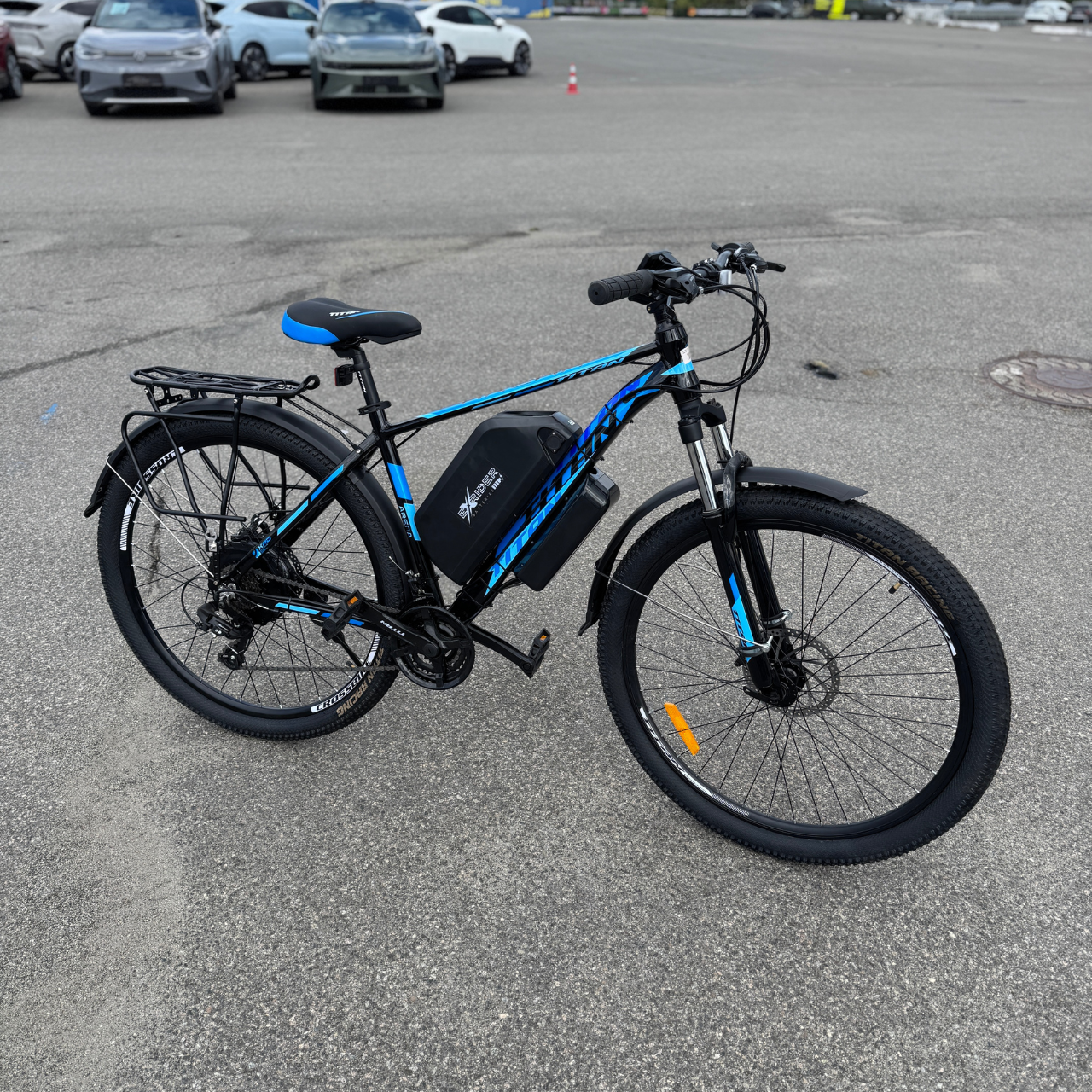 Велосипед з Е-комплектом з багажником 29" Arena 2025 48 В 1000Вт MXSUS 15 Ah/ до 55 км запас ходу+дисплей LSD10+Pas-ассистент