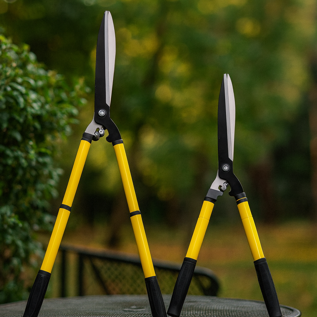 Ножиці для живоплоту садові з лезами із загартованої сталі та антикорозійним покриттям, фото 1