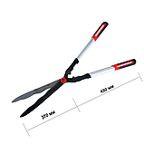 Ножиці садові для стрижки чагарника 820 мм з хвилястими лезами та ергономічними ручками, фото 2