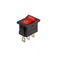 Вимикач з підсвічуванням KCD1-101N-LED 12V, червоний