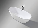 Ванна окремостояча 170х75х58 см акрилова Insana Florencia Slim WB овальна з сифоном і ніжками, фото 2