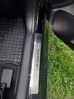 Накладки на пороги Mitsubishi LANCER X з 2007 р. (Premium)