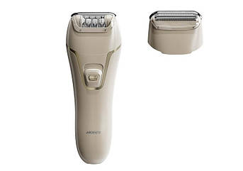 Епілятор Ardesto 2в1 Pearl Cream LESH-Y700PERL, пінцетний, акумул., пінцет.-18, сух., насадок-2, бежевий (код