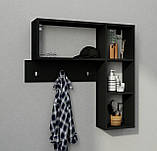 Вішалка.Вішалка настінна.Вішалка в передпокій.Вішалка настінна з полицею., фото 4