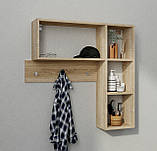Вішалка.Вішалка настінна.Вішалка в передпокій.Вішалка настінна з полицею., фото 8