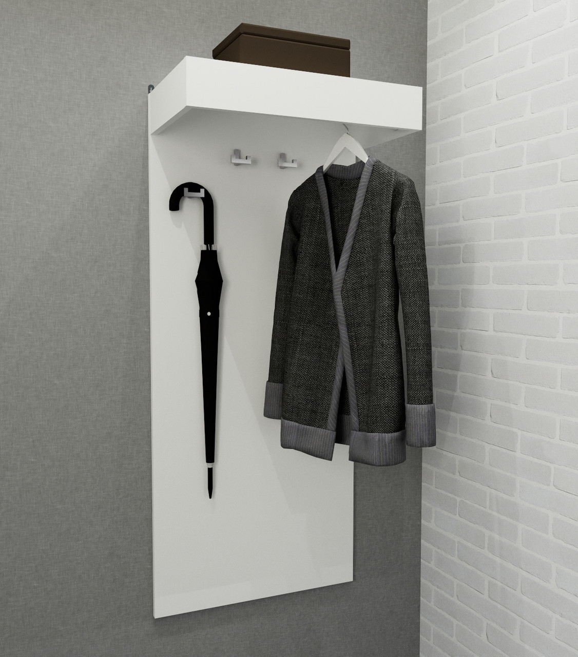 Вішалка.Вішалка настінна.Вішалка в передпокій.Вішалка настінна з полицею., фото 1