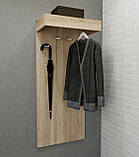 Вішалка.Вішалка настінна.Вішалка в передпокій.Вішалка настінна з полицею., фото 9