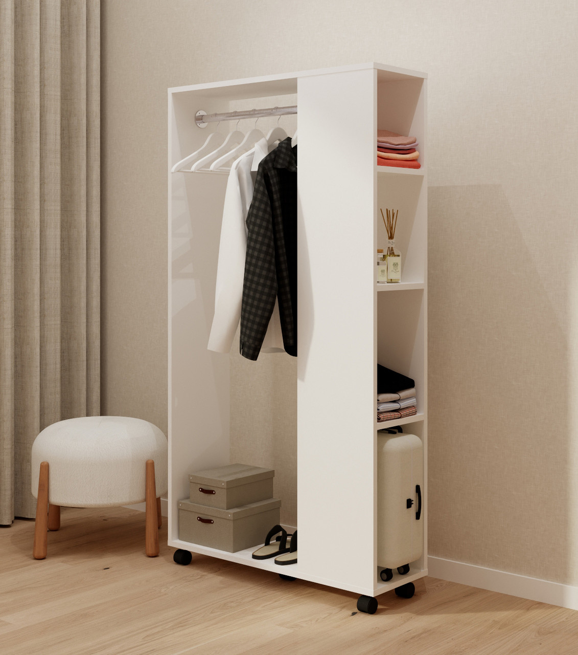 Вішалка.Вішалка настінна.Вішалка в передпокій.Вішалка настінна з полицею., фото 1