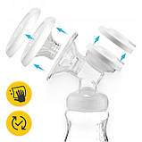 Молоковідсмоктувач електричний 4FIZJO Twin подвійний, 150 мл x 2 Pink (P-5905973402415), фото 4