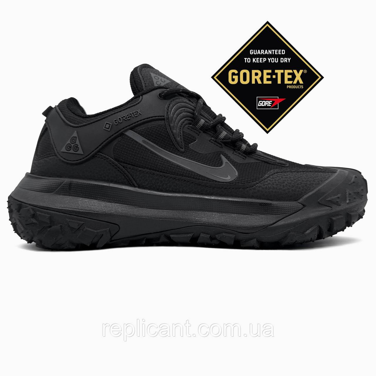 Мужские кроссовки Nike ACG Mountain Fly Black Gore-Tex кросівки чоловічі Nike, фото 1