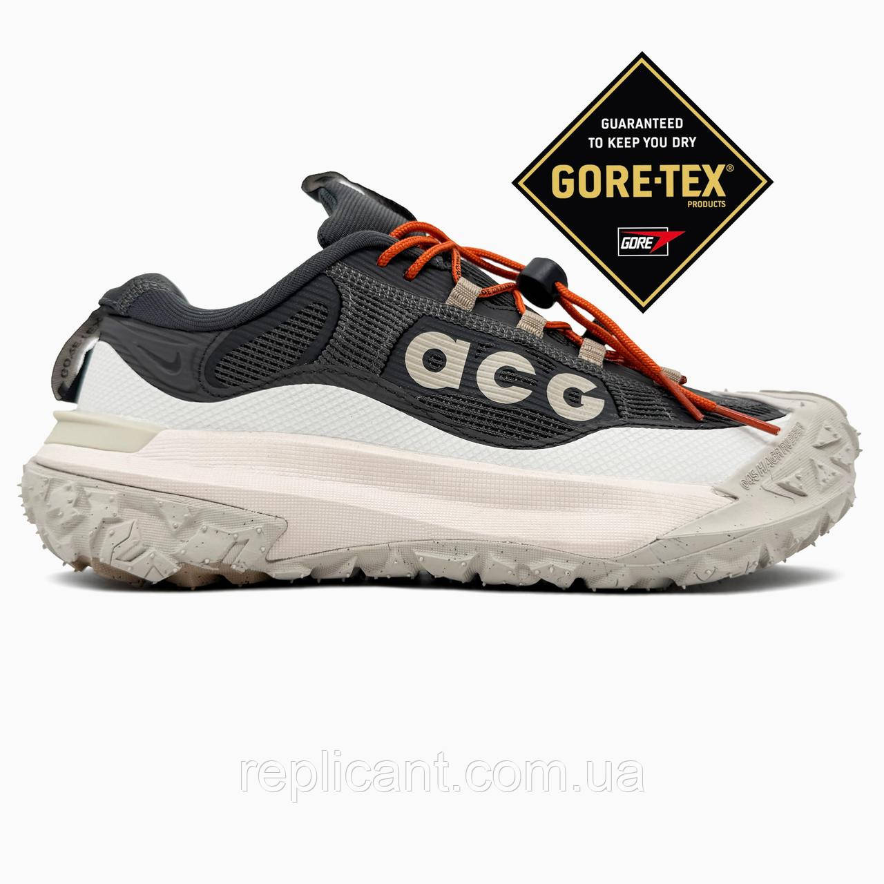 Мужские кроссовки Nike ACG Mountain Fly Grey/Beige Gore-Tex кросівки чоловічі Nike, фото 1