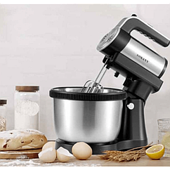 Стаціонарний міксер Sokany SK-6662 1000 Вт 4 л 5 рівнів швидкості чорний