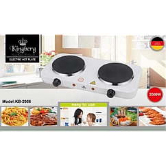 Електроплитка Kingberg KB-2056 2000 Вт захист від перегріву