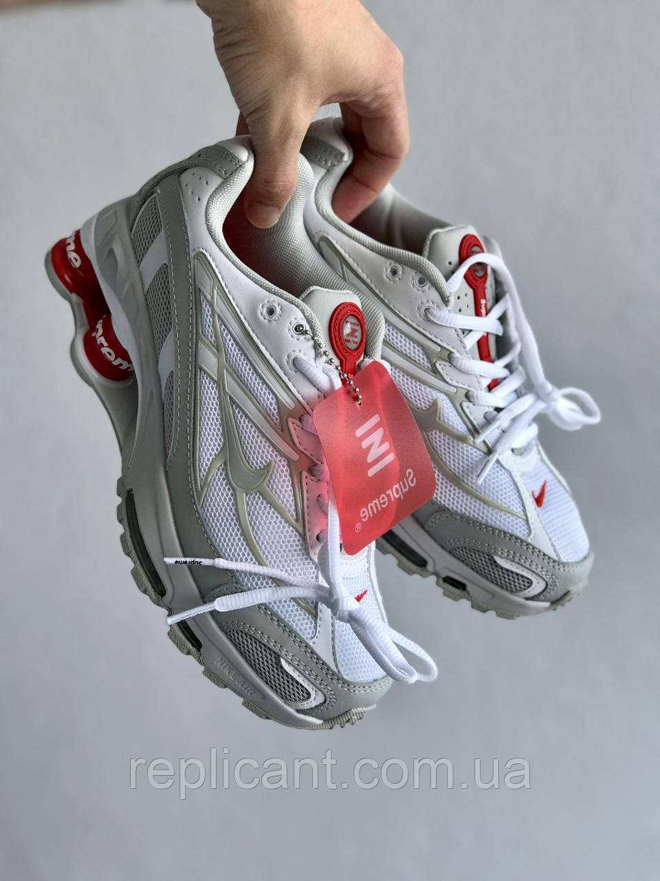 Женские кроссовки Nike  Shox Ride 2 Supreme white кросівки Nike унісекс, фото 1