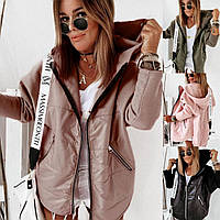 Жіночі демісезонні куртки 4456-ді жіноча стильна модна куртка демісезонна подовжена