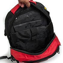 Рюкзак шкільний для хлопчика підлітковий ортопедичний червоний на два відділи з 6 по 11 клас Power In Eavas 9009, фото 3