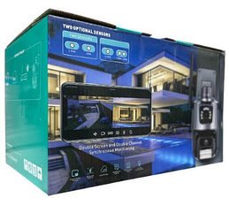 Вулична поворотна IP камера 4К 8Мп 12В 2А 4G з датчиком руху та сиреною