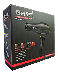 Фен для волосся Gemei GM-1766 2800Вт чорний