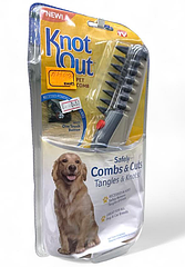 Електричний гребінець для вичісування собак та котів KNOT OUT