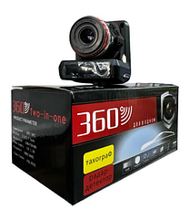 Відеореєстратор автомобільний DVR X7 з антирадаром кут огляду 360 градусів