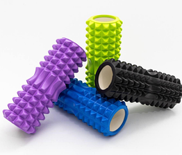 Ролик масажний для йоги фітнесу OSPORT Back Roller 14х33 см чорний