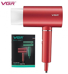 Професійний фен VGR V-431 з іонізацією 1800Вт Вишневий