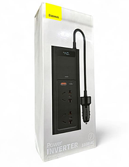 Автомобільний перетворювач інвертор BASEUS CRNBQ-A01 150W 2x220В 1xUSB 1xTypeC