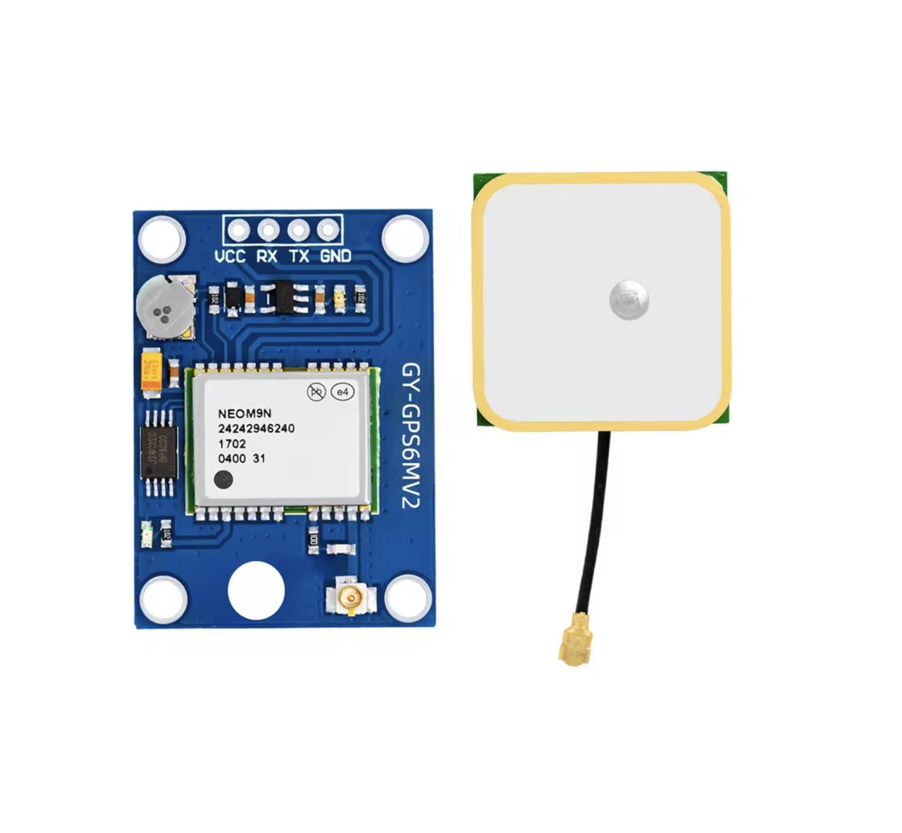 Модуль GPS на U-blox NEO-M9N з інтерфейсною платою та антеною, для Arduino, трекерів, дронів