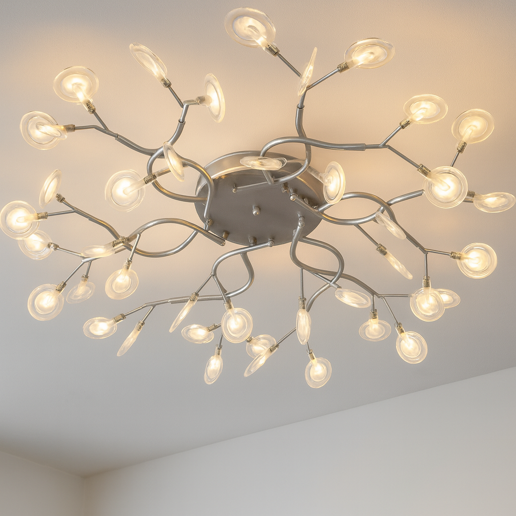 Стельова Led люстра до 20 м² "Світлячок" Art Deco X890-42C SL - 42 лампи G4, фото 1