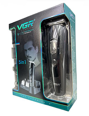 Професійна машинка для стрижки волосся та бороди VGR V-175 10 насадок